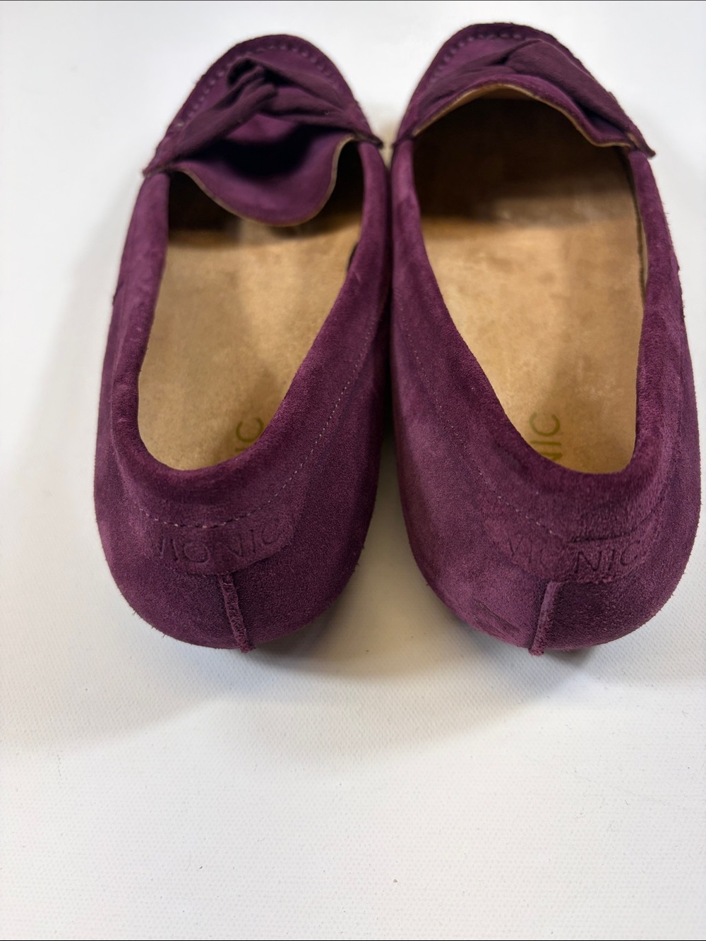 Vionic Purple Suede Knot Driving Loafers Moccasins Women Size 10 - Picture 4 of 7